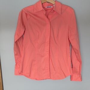 New York & Company Vibrant Coral Shirt